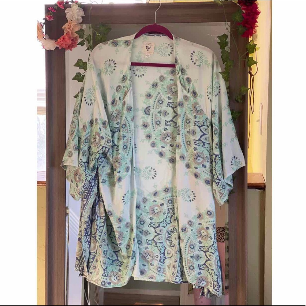 Billabong Mint Blue Kimono